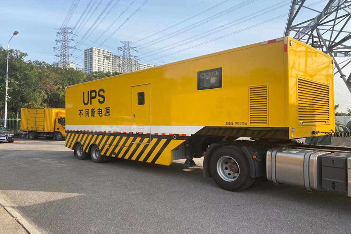 定陶发电机租赁施工现场